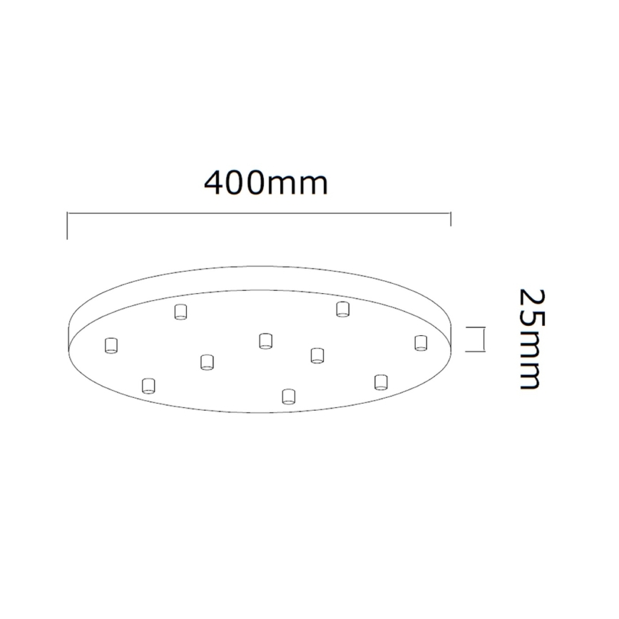 Open Design OR85365 - Lampadario a sospensione su cavo ERO 10xG9/8W/230V dorato