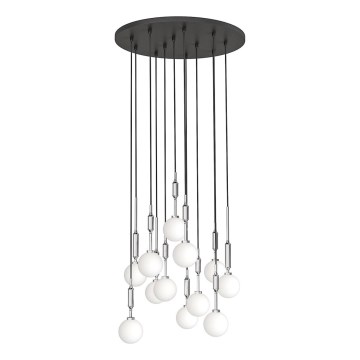 Open Design OR85389 - Lampadario a sospensione ERO su cavo 12xG9/8W/230V cromo lucido