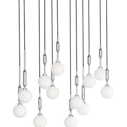 Open Design OR85440 - Lampadario sospeso con cavo ERO 12xG9/8W/230V cromo lucido