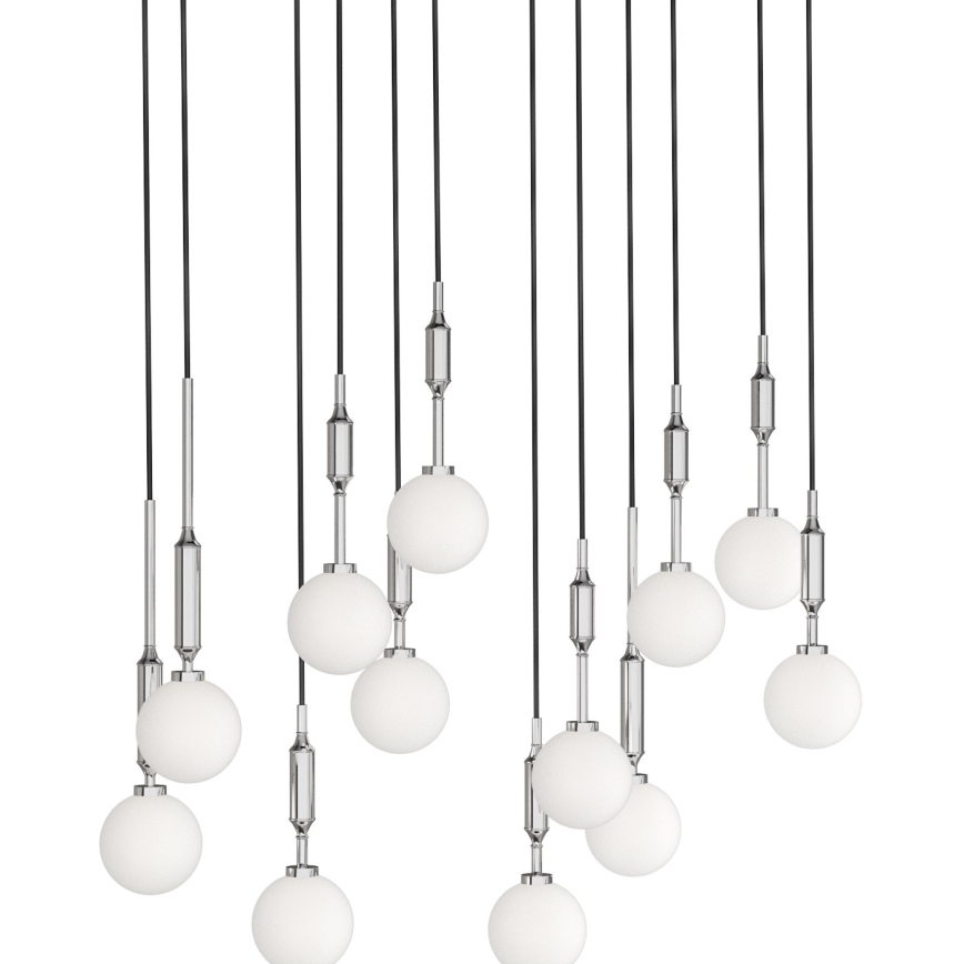 Open Design OR85440 - Lampadario sospeso con cavo ERO 12xG9/8W/230V cromo lucido
