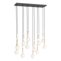 Open Design OR85457 - Lampadario a sospensione su cavo ERO 12xG9/8W/230V dorato