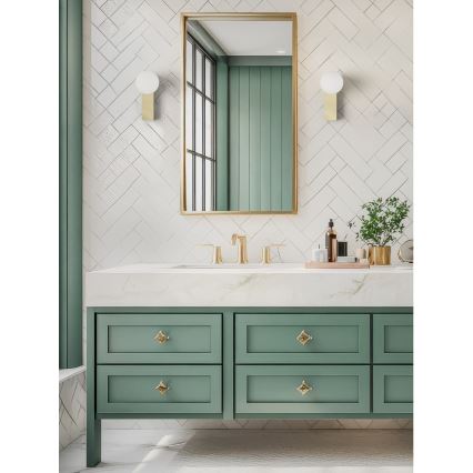 Open Design OR85532 - Applique da parete per bagno BOLETTA 1xG9/8W/230V IP44 ottone