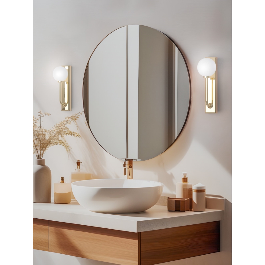 Open Design OR85600 - ERO Badezimmer-Wandleuchte, 1xG9/9W/230V, IP44, Messing