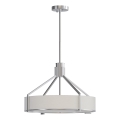 Open Design OR85624 - Suspension sur tige DORETTO 4xE27/15W/230V Ø 50 cm chrome mat/blanc