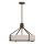 Open Design OR85648 - Suspension sur tige DORETTO 4xE27/15W/230V Ø 50 cm marron/beige