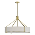 Open Design OR85662 - Lustre sur tige DORETTO 6xE27/15W/230V Ø 70 cm doré/blanc