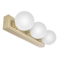 Open Design OR85716 - Applique murale pour salle de bains MERINO 3xG9/8W/230V 30 cm IP44, finition laiton