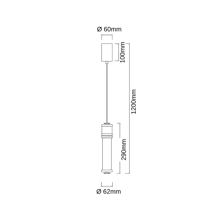 Open Design OR85730 - Lampadario a sospensione su cavo OMI LED/10W/230V cromo lucido