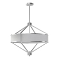 Open Design OR85822 - Lampadario a stelo ZUNDO 4xE27/15W/230V cromo opaco/bianco