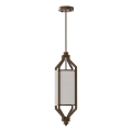 Open Design OR85877 - Pendelleuchte an Stange ZUNDO 1xE27/15W/230V braun/beige