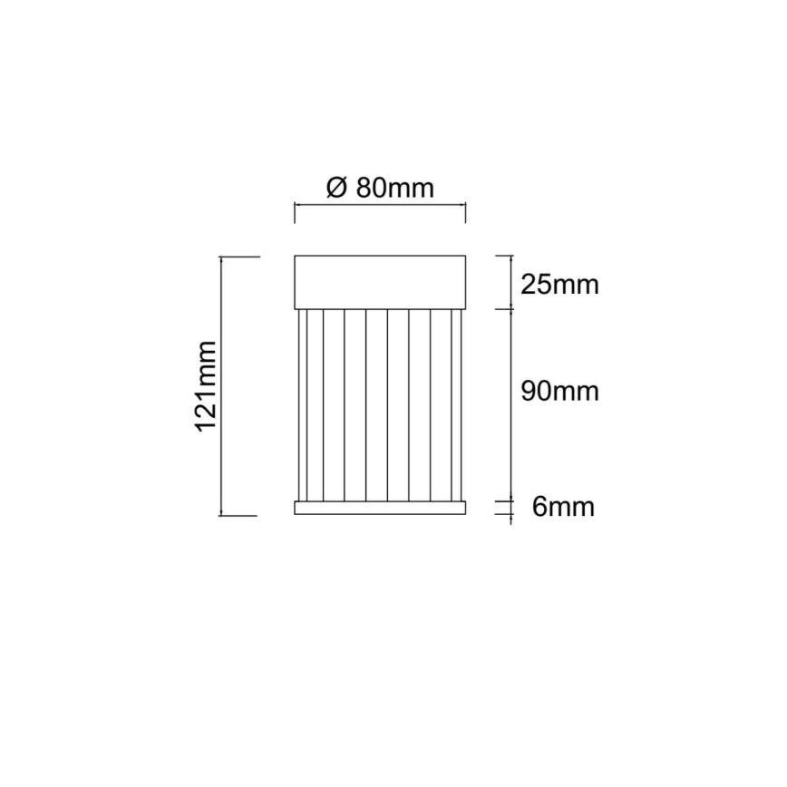 Open Design OR86102 - Spot FIATTO 1xG9/8W/230V noir