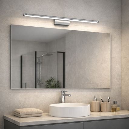 Open Design OR86157 - LED-Spiegelleuchte LUCE für das Badezimmer, LED/12W/230V, 3000/4500/6500K, 91,5 cm, IP44, glänzender Chrom
