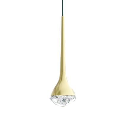Open Design OR86171 - LED-Pendelleuchte CRIMA LED/7W/230V, Messing, mit Stahlseilaufhängung