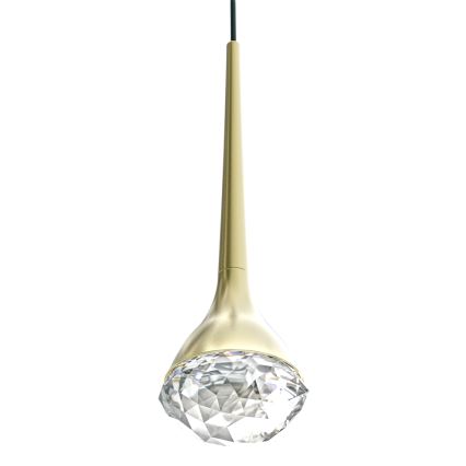 Open Design OR86171 - LED-Pendelleuchte CRIMA LED/7W/230V, Messing, mit Stahlseilaufhängung
