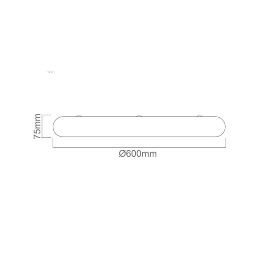 Open Design OR86218 - Plafonnier LED PIATTO, 55 W, 230 V, 3000/4500/6500 K, Ø 60 cm, blanc