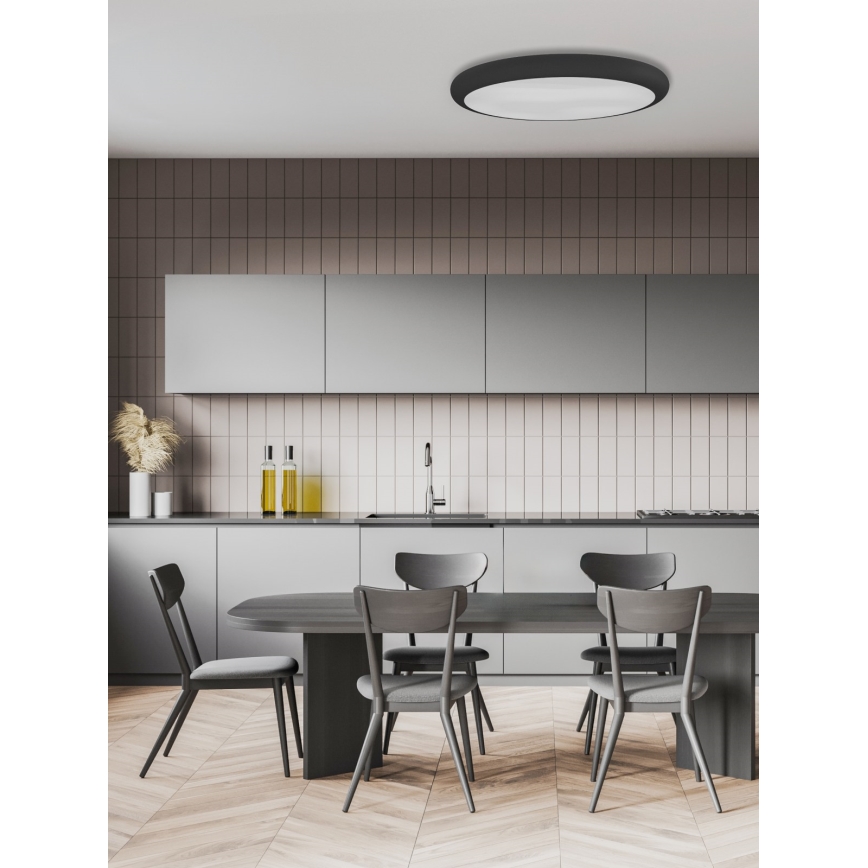 Open Design OR86232 - Plafonnier LED PIATTO LED/55W/230V 3000/4500/6500K Ø 60 cm noir