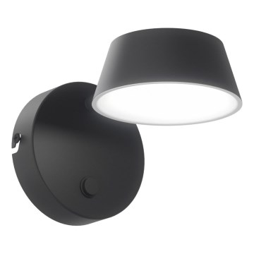 Open Design OR86522 - Lampada da parete TIMO LED/6W/230V 3000/4500/6500K nera