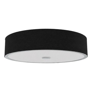 Open Design OR86577 - Plafoniera ZALINDRO 6xE27/15W/230V Ø 74,5 cm nero/cromo lucido