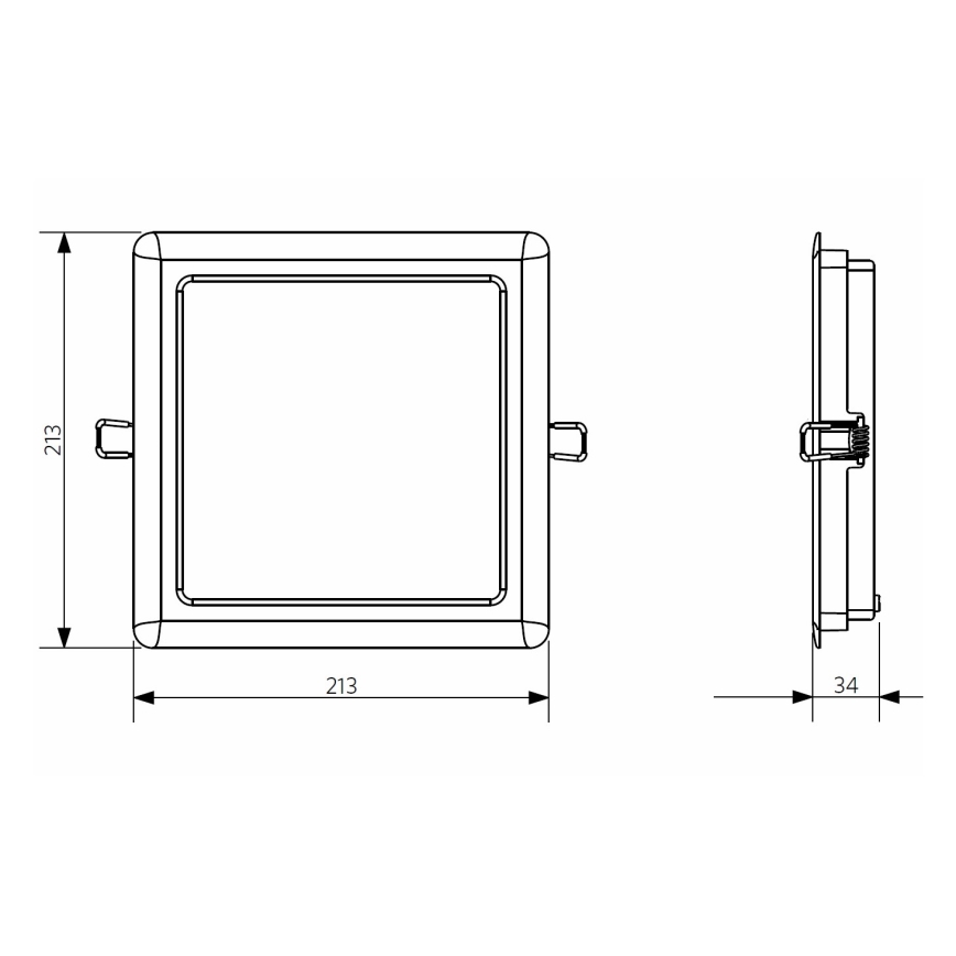 Opple 26667 - Faretto da incasso a LED per bagno LED/24W/230V 4000K IP44