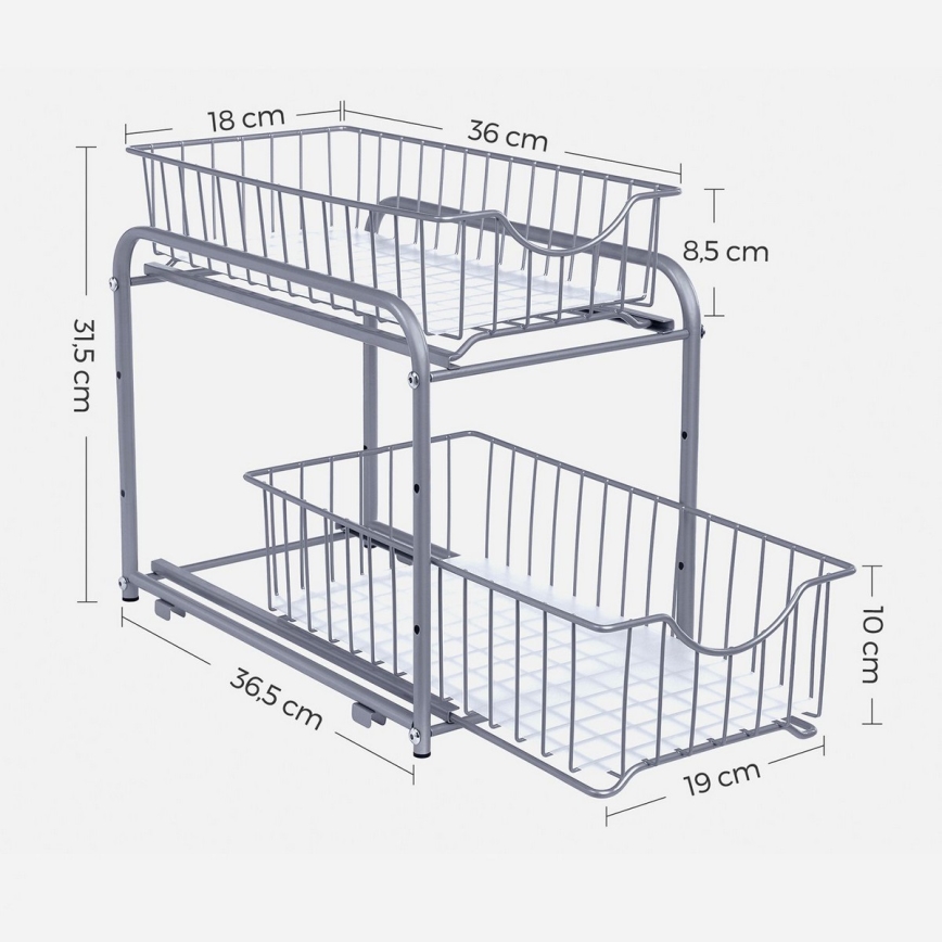Organisateur de rangement pour la maison MARGE gris