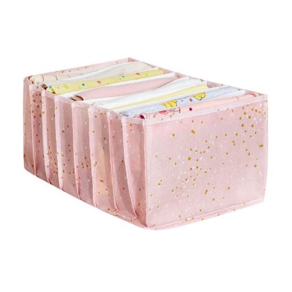 Organizzatore per armadi 37,5x24,5x17,5 cm rosa