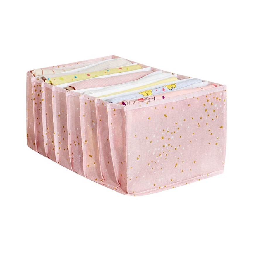 Organizzatore per armadi 37,5x24,5x17,5 cm rosa