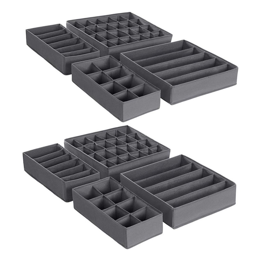 Organizzatore per biancheria da cassetto GRANT grigio