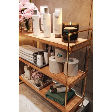 Organizzatore per scaffali 45x40 cm oro/marrone