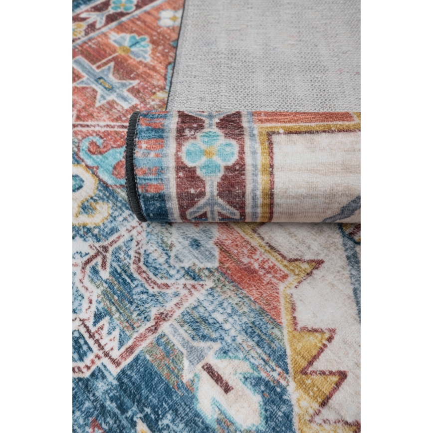 Orientalischer Teppich DOVE-VINTAGE 120x170 cm 2600 g/m2 mehrfarbig