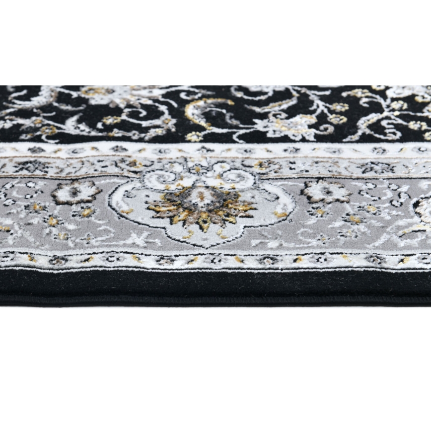 Orientalischer Teppich GRECE 120x170 cm 2150 g/m2 schwarz/grau/weiß