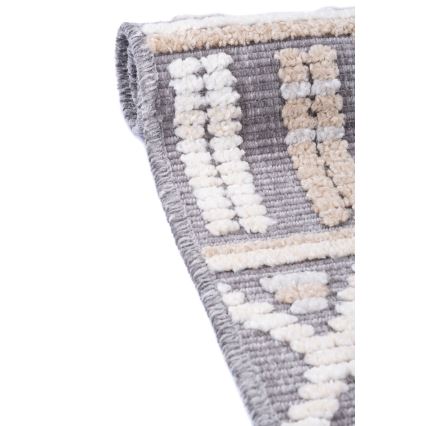 Orientalischer Teppich NEPAL 80x153 cm grau/beige