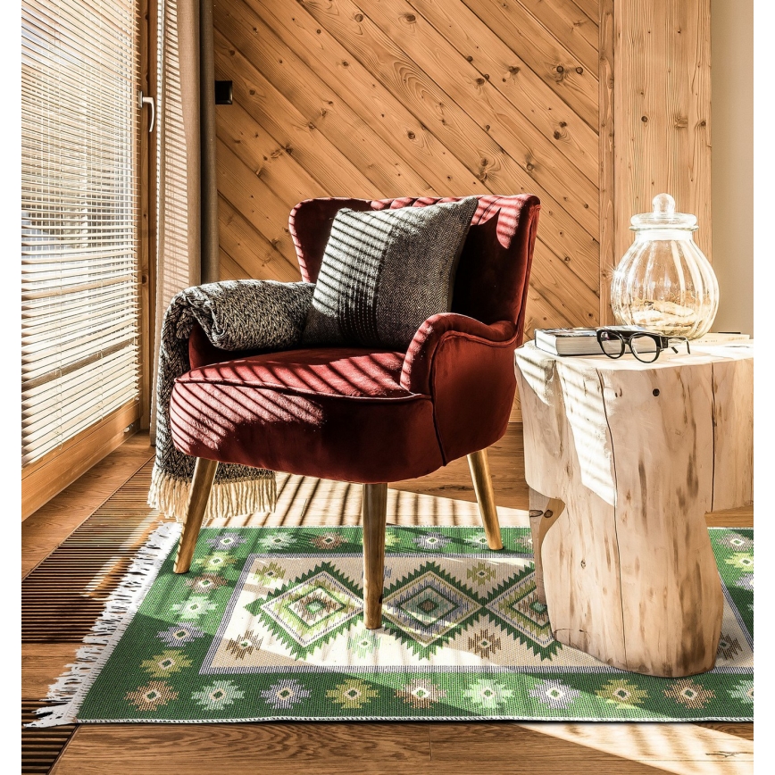 Orientteppich KILIM 80x150 cm, grün