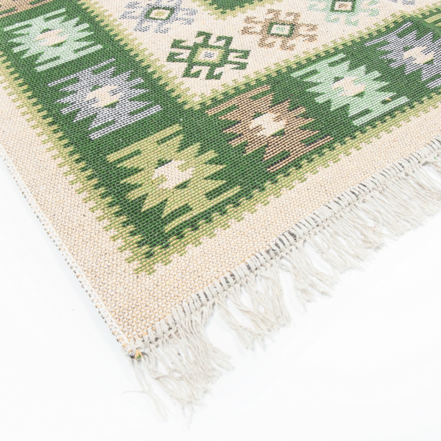 Orientteppich KILIM 80x150 cm, grün