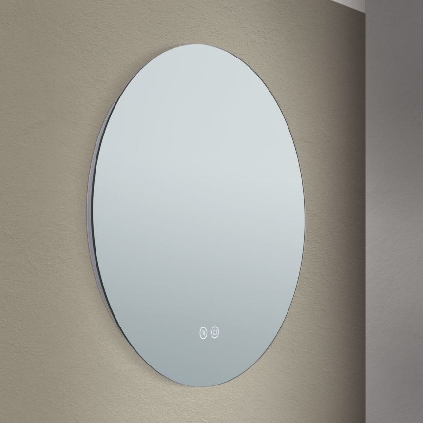 LED Bagno heated muro specchio con un retroilluminazione FOCUS LED/18W/230V 3000/4200/6000K diametro 45 cm IP44