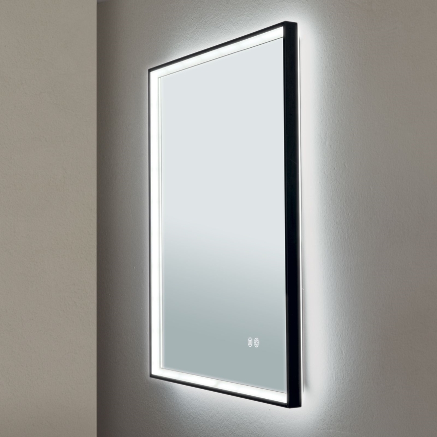 Miroir mural chauffant de salle de bain avec rétro-éclairage FRAME LED/48W/230V 3000/4000/6000K 60x45 cm IP44