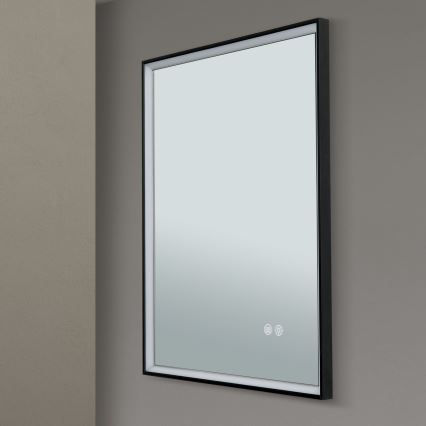 Miroir mural chauffant de salle de bain avec rétro-éclairage FRAME LED/48W/230V 3000/4000/6000K 60x45 cm IP44