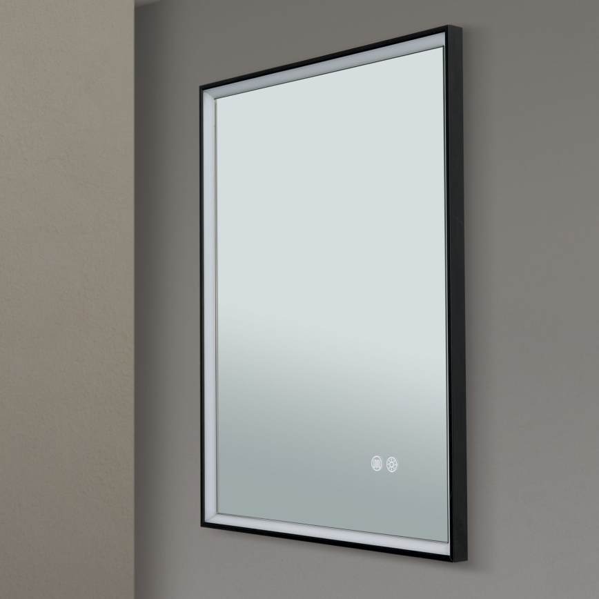 Miroir mural chauffant de salle de bain avec rétro-éclairage FRAME LED/48W/230V 3000/4000/6000K 60x45 cm IP44