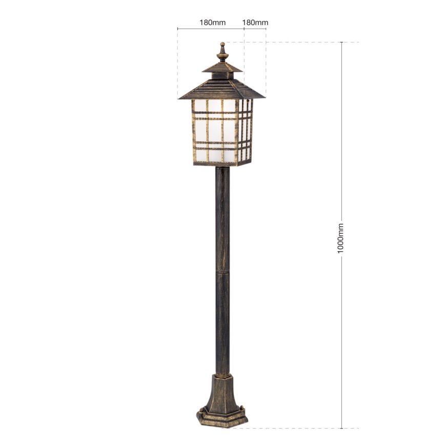 Lampada da esterno KIKO 1xE27/11W/230V IP44 bronzo/patina