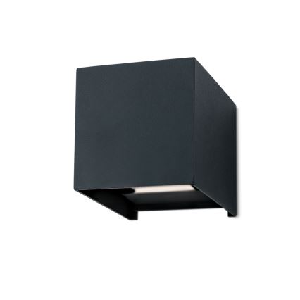 Applique murale extérieure LED CUBE 2xLED/3W/230V IP54 anthracite