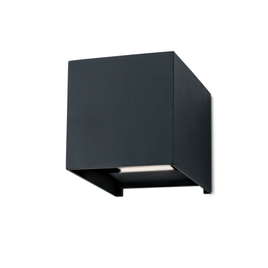 Applique murale extérieure LED CUBE 2xLED/3W/230V IP54 anthracite
