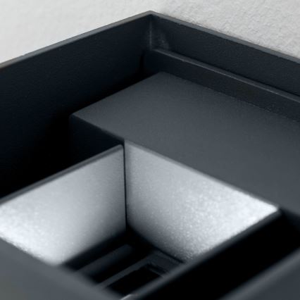 Lampada da parete LED da esterno CUBE 2xLED/3W/230V IP54 antracite