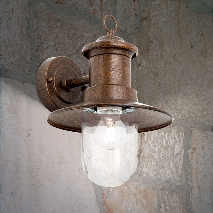 Outdoor-Wandleuchte LEONIE 1xE27/60W/230V IP44 bronzen
