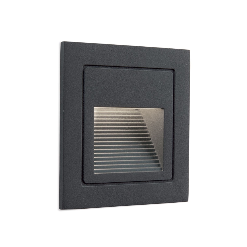 Lampada LED da incasso LORO LED/2W/230V IP65 antracite