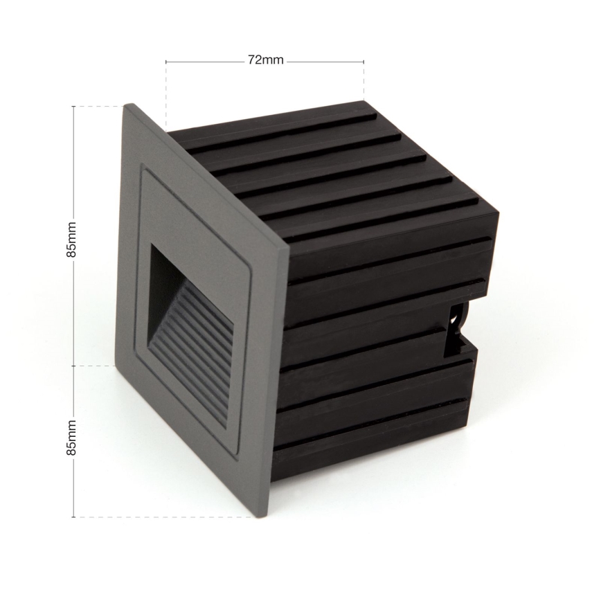 Lampada LED da incasso LORO LED/2W/230V IP65 antracite