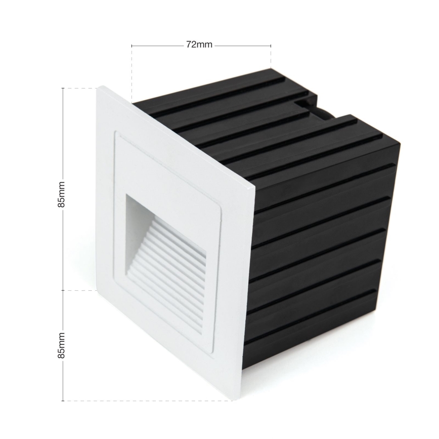 Lampada LED da incasso LORO LED/2W/230V IP65 bianco