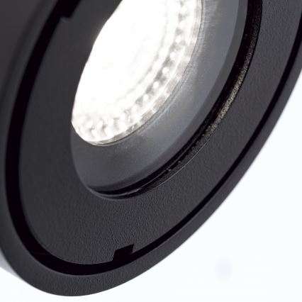 LED Dimmbares Badezimmer-Einbaustrahler HARVEY LED/15W/230V IP65 Schwarz