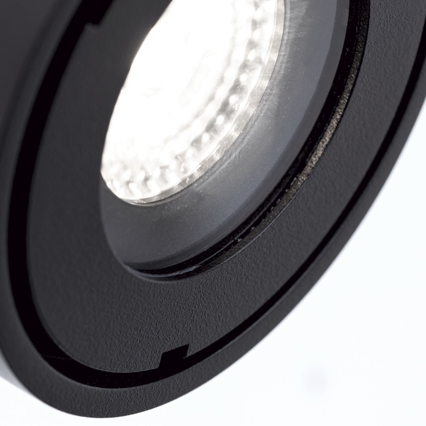 LED Dimmbares Badezimmer-Einbaustrahler HARVEY LED/15W/230V IP65 Schwarz