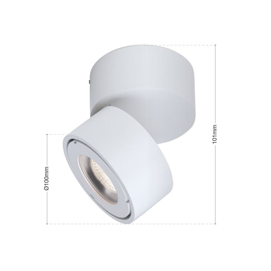 Spot encastré LED dimmable pour salle de bain HARVEY LED/15W/230V IP65 blanc