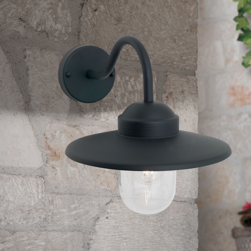 Outdoor-Wandleuchte EDWARD 1xE27/60W/230V IP44 schwarz