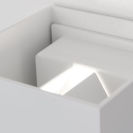 LED Lampada da parete per esterni con sensore di movimento e crepuscolare CUBE-S LED/13W/230V IP54 bianco